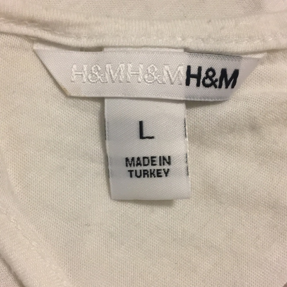 White H&M Racerback Braided Tank - Picture 5 of 6